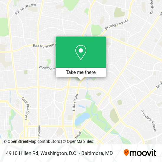 4910 Hillen Rd map