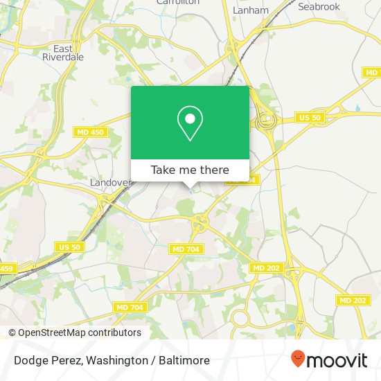 Mapa de Dodge Perez, Hyattsville, MD 20785