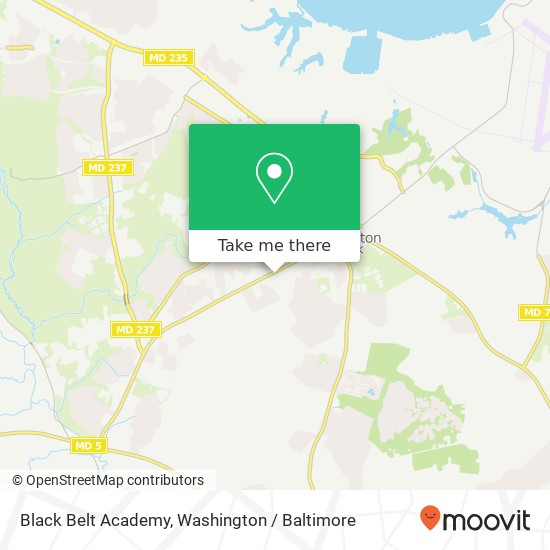 Mapa de Black Belt Academy, 21600 Great Mills Rd