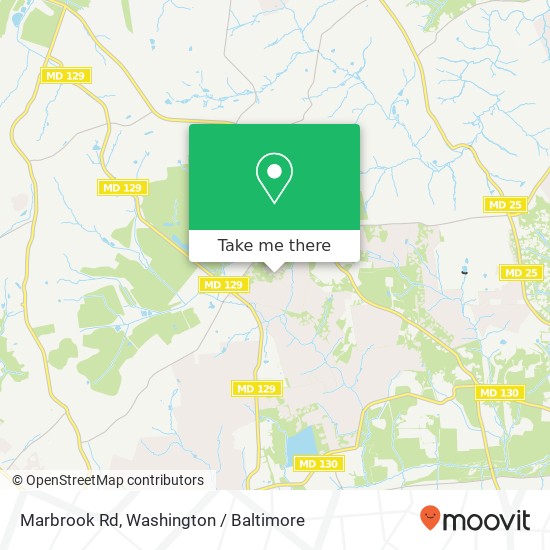 Mapa de Marbrook Rd, Owings Mills, MD 21117