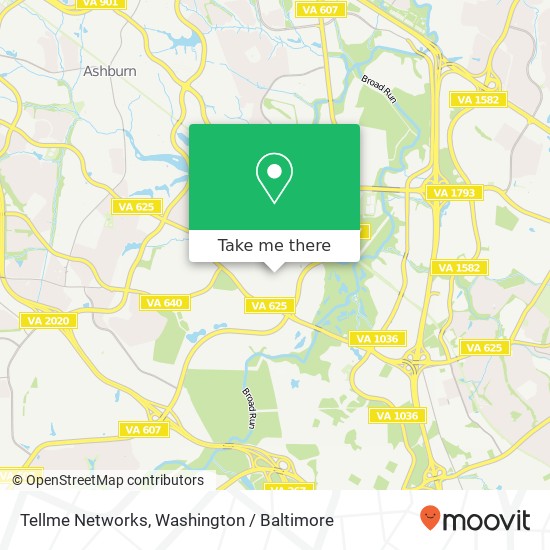Mapa de Tellme Networks, 21715 Filigree Ct