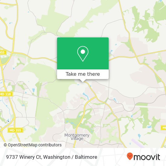 Mapa de 9737 Winery Ct, Gaithersburg, MD 20879