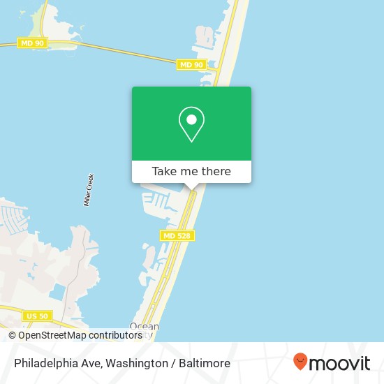 Philadelphia Ave, Ocean City, MD 21842 map