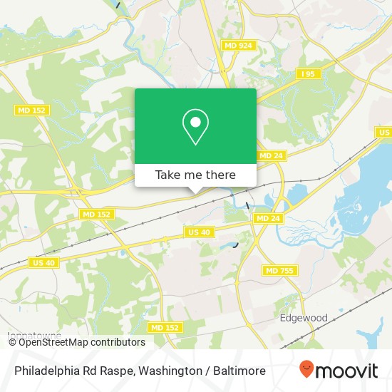Mapa de Philadelphia Rd Raspe, Joppa, MD 21085