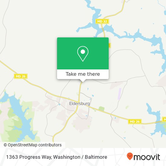 Mapa de 1363 Progress Way, Sykesville, MD 21784