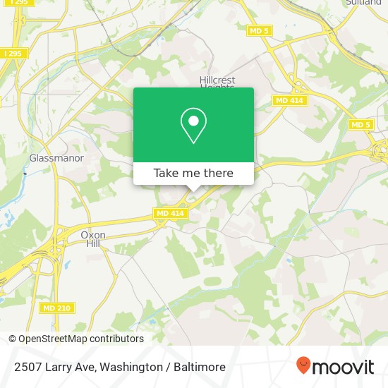 Mapa de 2507 Larry Ave, Fort Washington, MD 20744