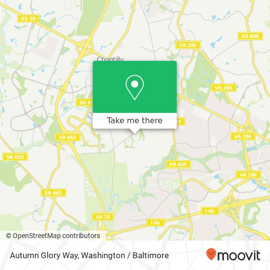 Autumn Glory Way, Chantilly, VA 20151 map