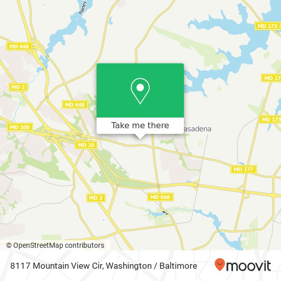 8117 Mountain View Cir, Pasadena, MD 21122 map