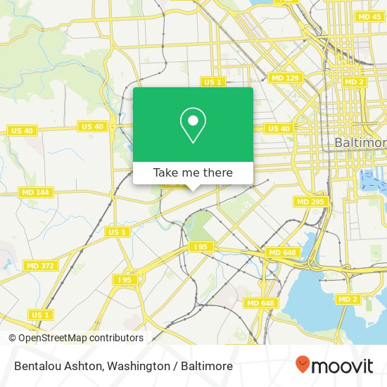 Bentalou Ashton, Baltimore, MD 21223 map