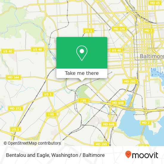 Bentalou and Eagle, Baltimore, MD 21223 map