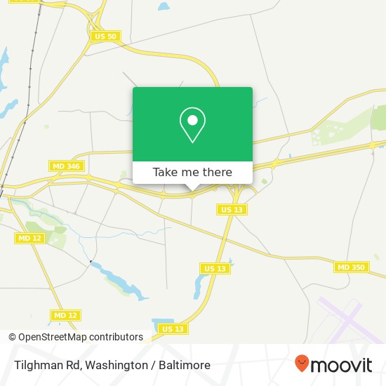 Mapa de Tilghman Rd, Salisbury, MD 21804