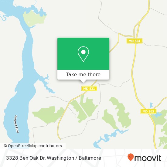 3328 Ben Oak Dr, Huntingtown, MD 20639 map