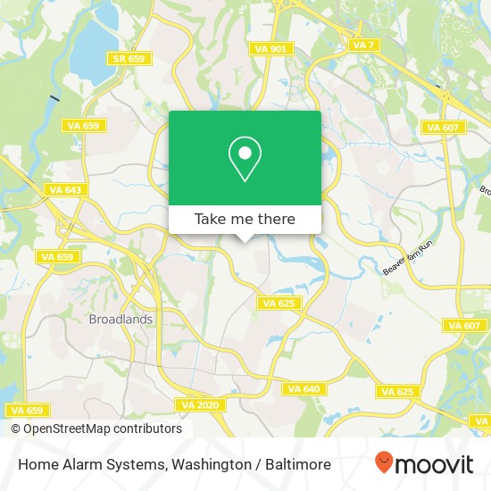 Home Alarm Systems, 21029 Glendower Ct map