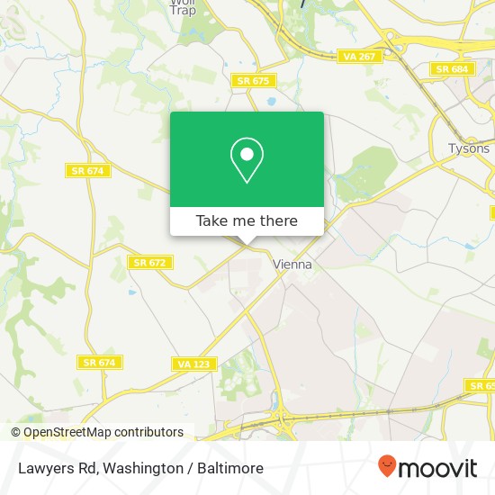 Mapa de Lawyers Rd, Vienna, VA 22180