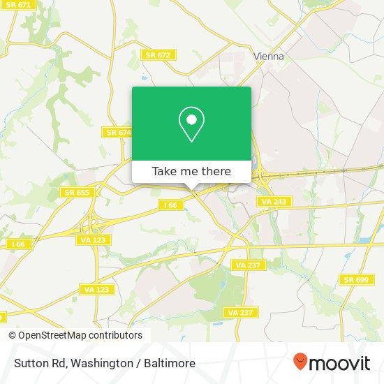 Mapa de Sutton Rd, Vienna, VA 22181