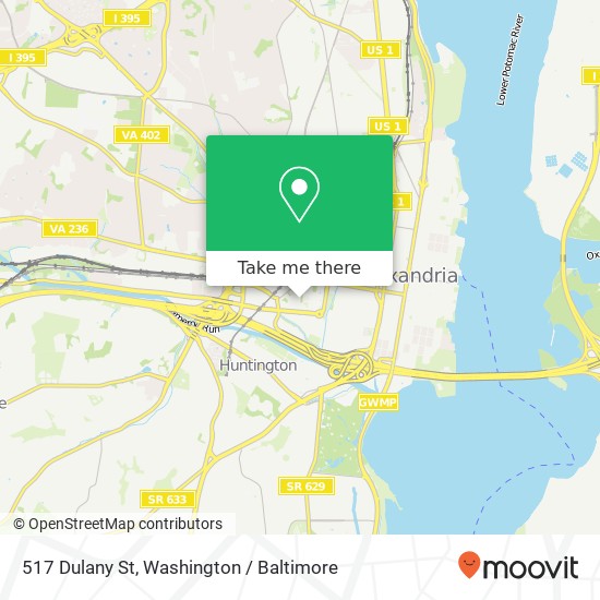Mapa de 517 Dulany St, Alexandria, VA 22314