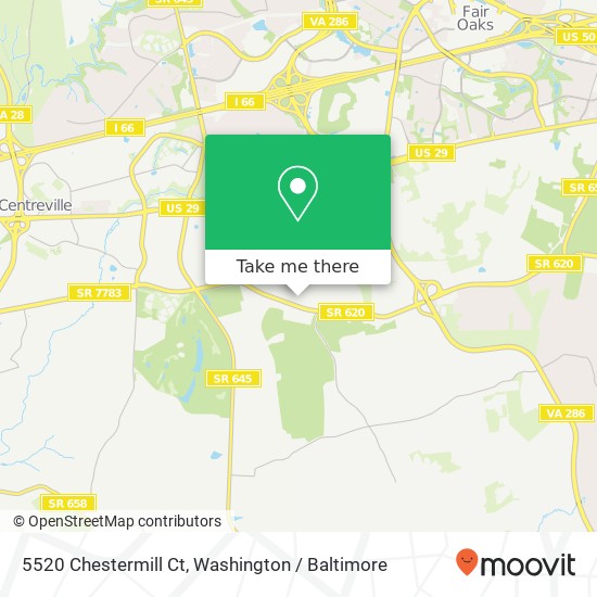 5520 Chestermill Ct, Fairfax, VA 22030 map
