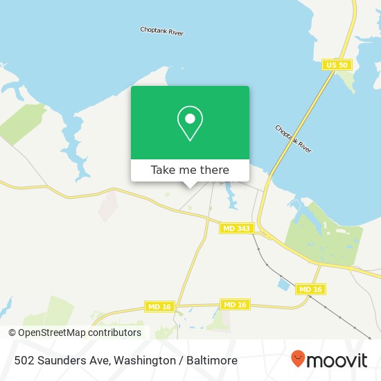 502 Saunders Ave, Cambridge, MD 21613 map