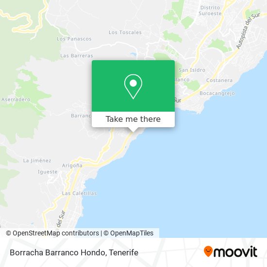Borracha Barranco Hondo map