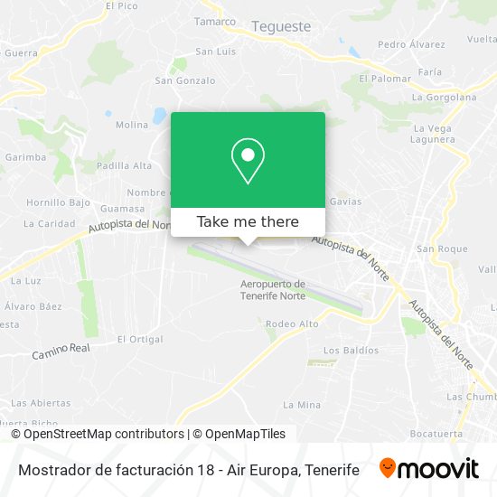 Mostrador de facturación 18 - Air Europa map