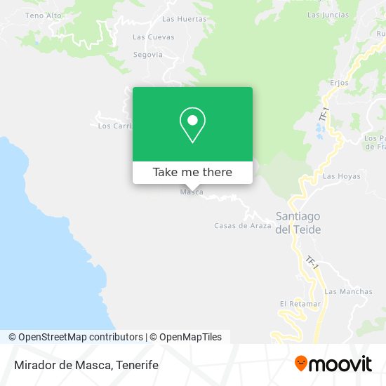 mapa Mirador de Masca