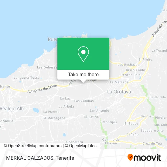MERKAL CALZADOS map