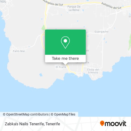 Zabka's Nails Tenerife map