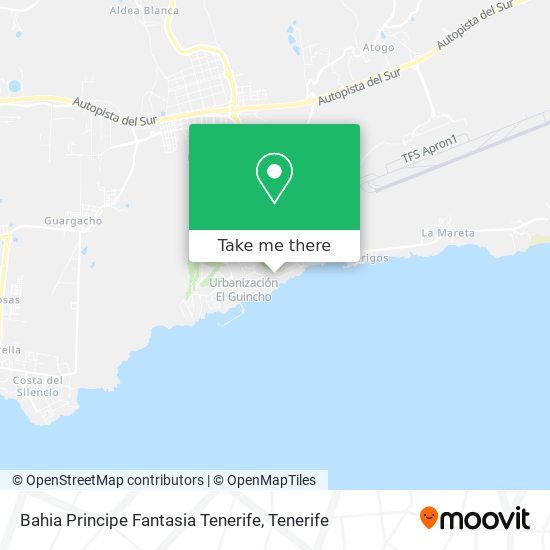 Bahia Principe Fantasia Tenerife map