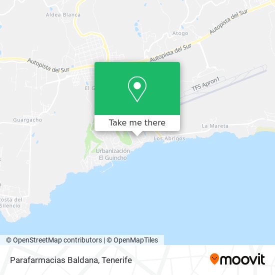 Parafarmacias Baldana map