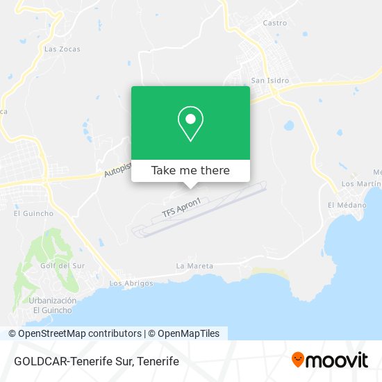 GOLDCAR-Tenerife Sur map