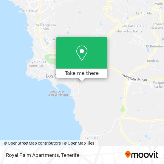 Royal Palm Apartments map