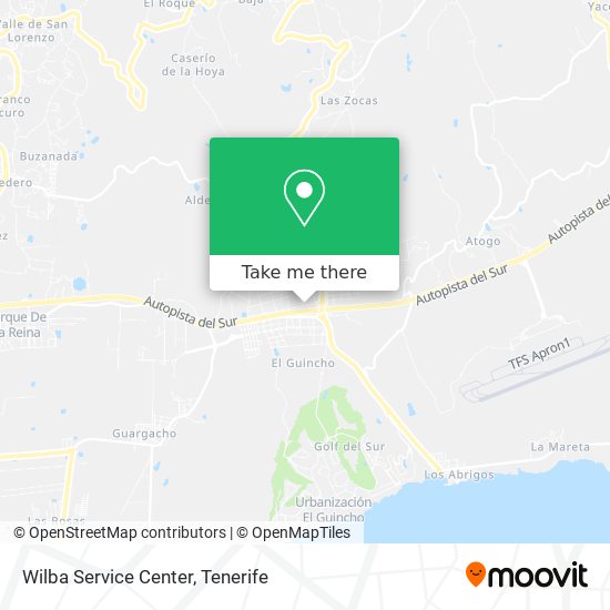 Wilba Service Center map