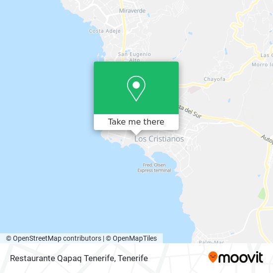 mapa Restaurante Qapaq Tenerife