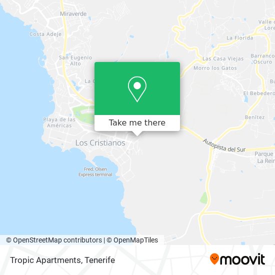 Tropic Apartments map