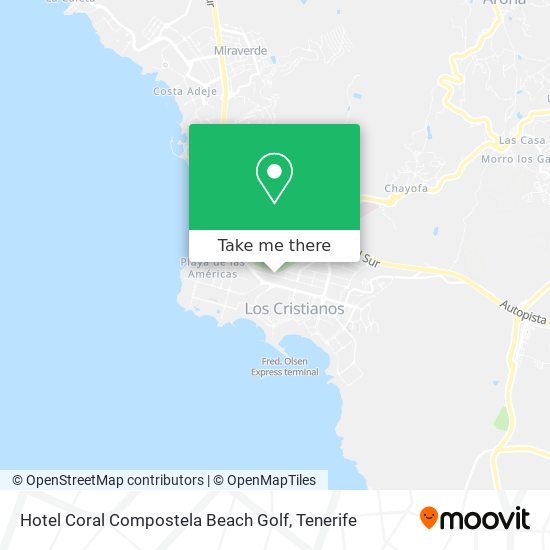 Hotel Coral Compostela Beach Golf map