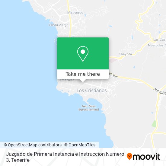 Juzgado de Primera Instancia e Instruccion Numero 3 map