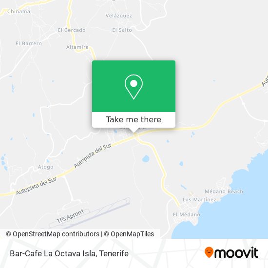 Bar-Cafe La Octava Isla map