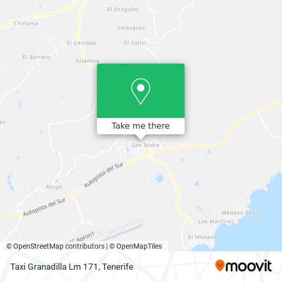 mapa Taxi Granadilla Lm 171