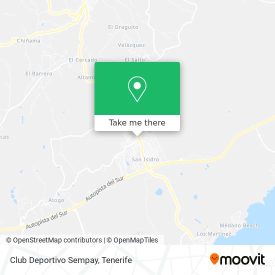 mapa Club Deportivo Sempay