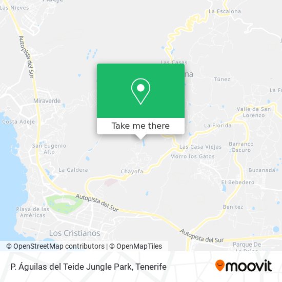 P. Águilas del Teide Jungle Park map