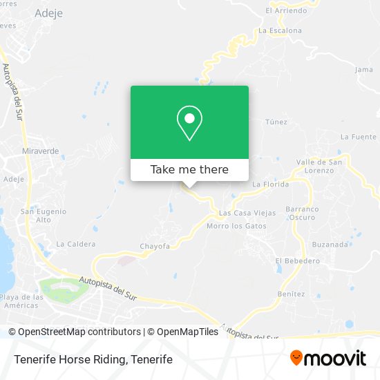 Tenerife Horse Riding map