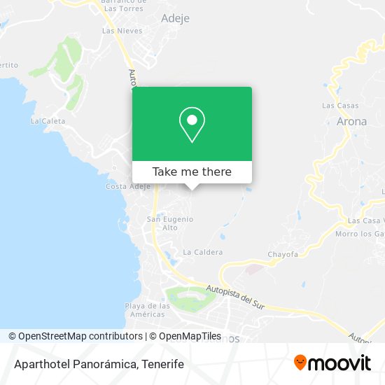 Aparthotel Panorámica map