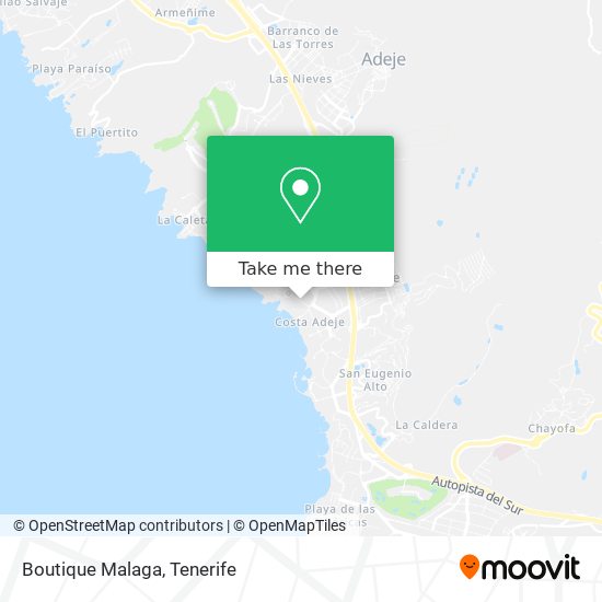 Boutique Malaga map