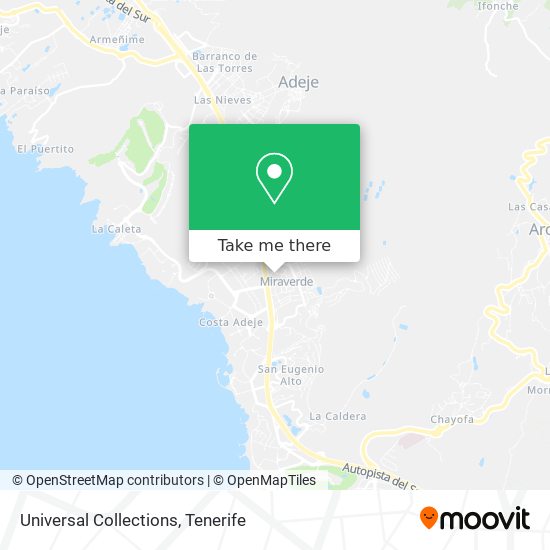 Universal Collections map