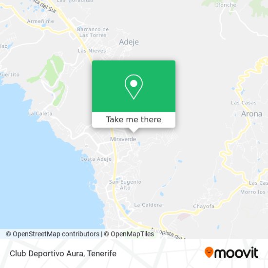 mapa Club Deportivo Aura