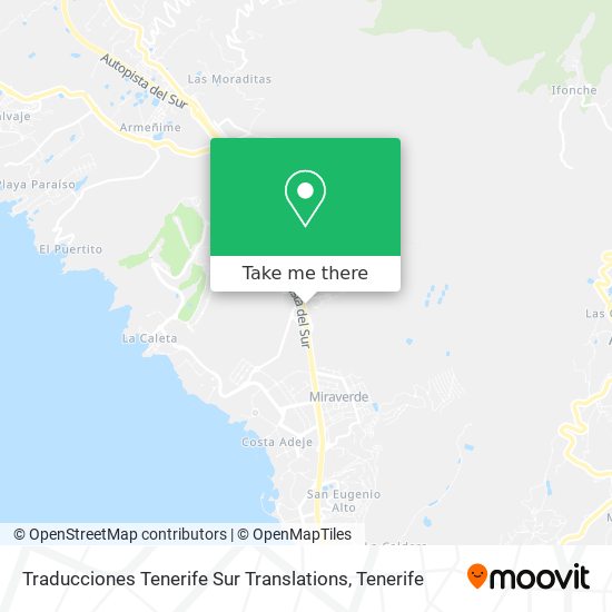 Traducciones Tenerife Sur Translations map