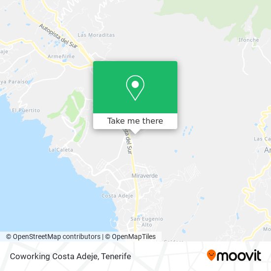 mapa Coworking Costa Adeje