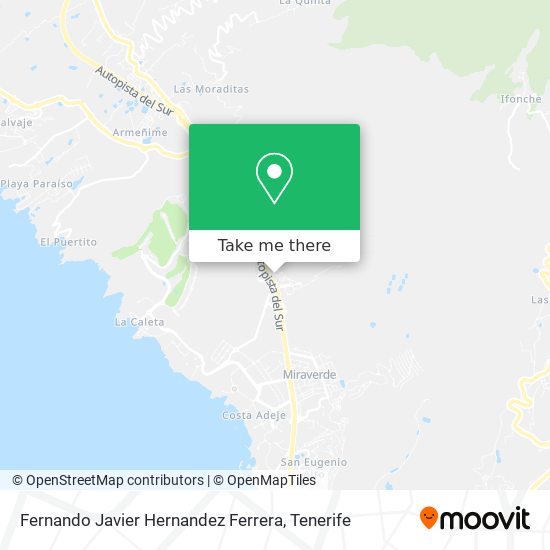 Fernando Javier Hernandez Ferrera map