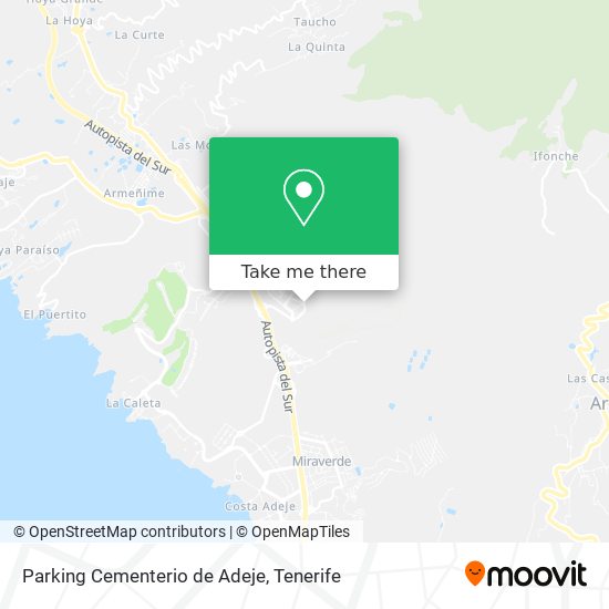 Parking Cementerio de Adeje map