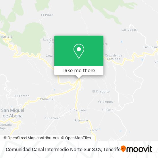 Comunidad Canal Intermedio Norte Sur S.Cv map